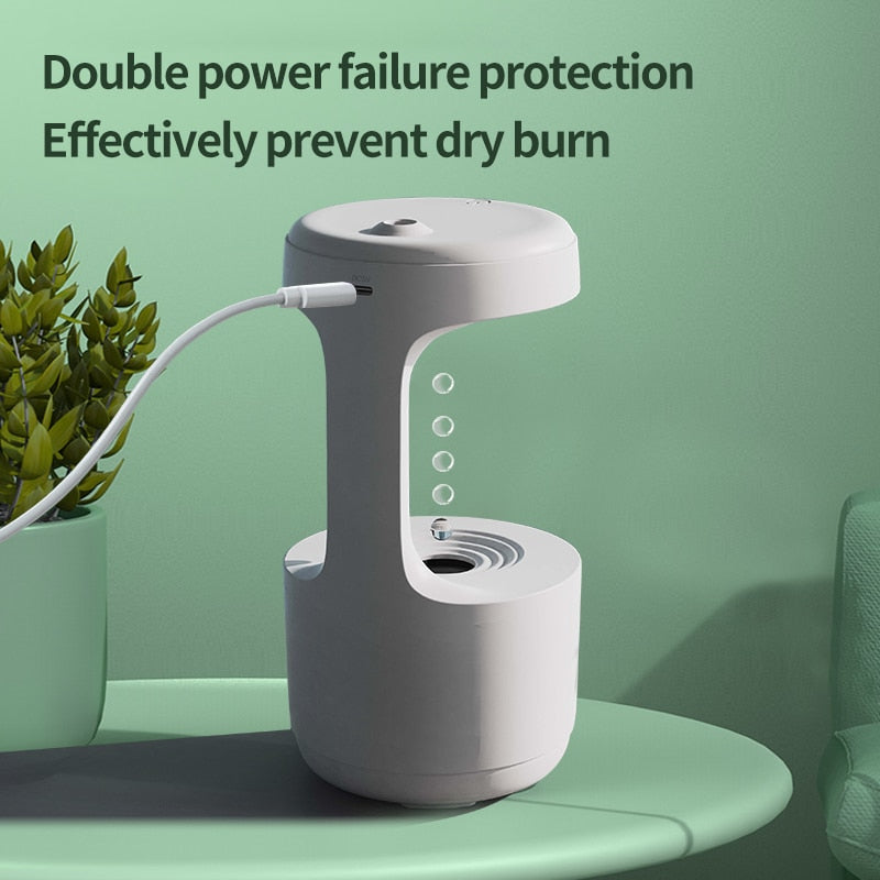 LED  Water Drop Humidifier Diffuser GliaGrove