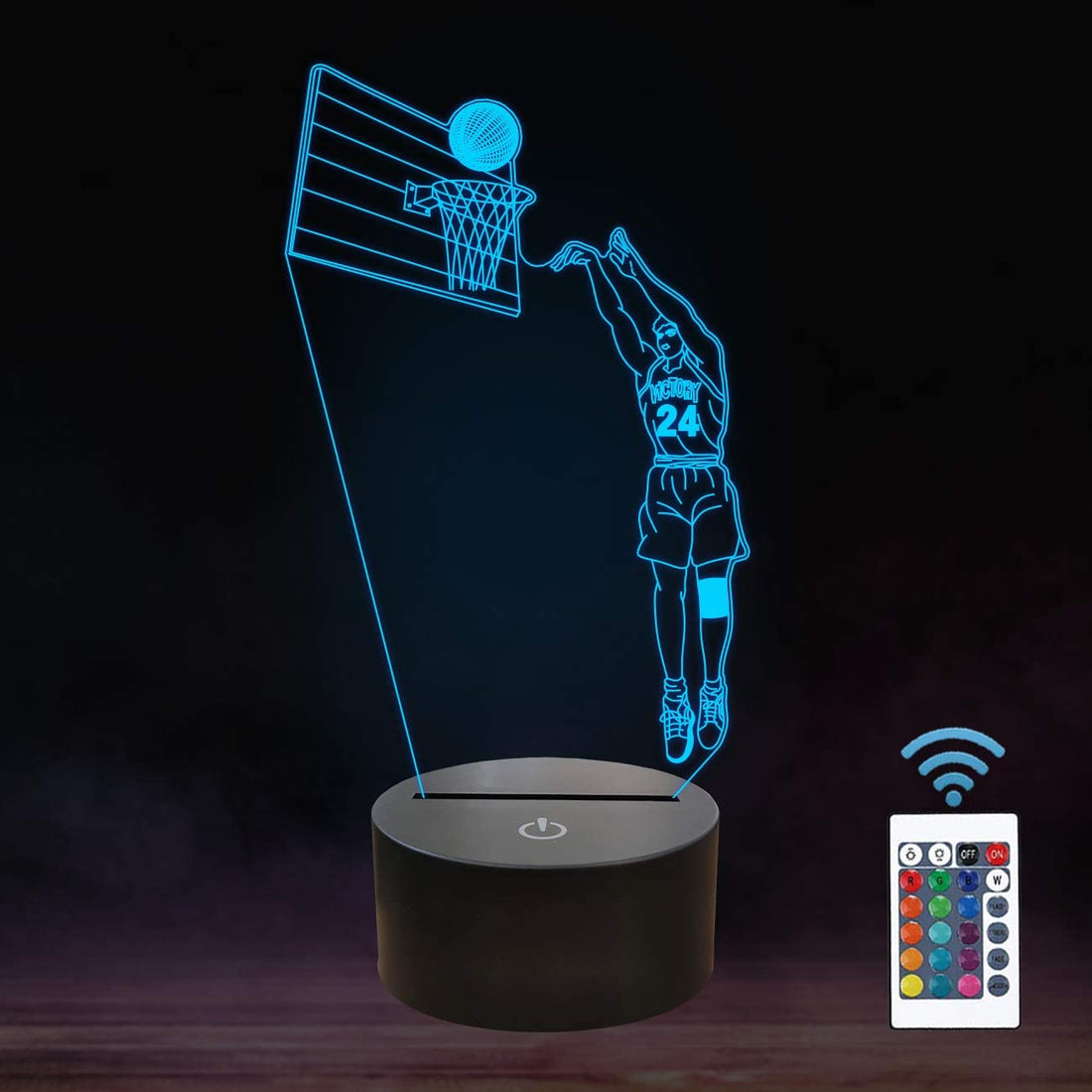 Basketball 3D Lamp GliaGrove