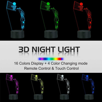 Basketball 3D Lamp GliaGrove